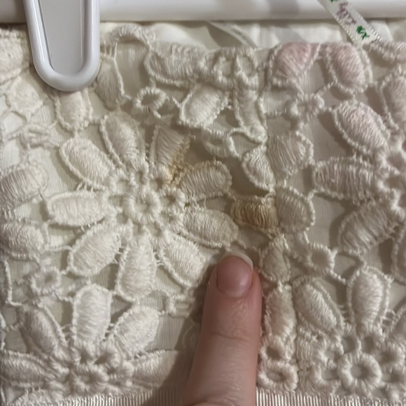 Lilly Pulitzer White “Bowen” Lace Strapless Vintage Floral Dress Size 4 - Picture 12 of 12